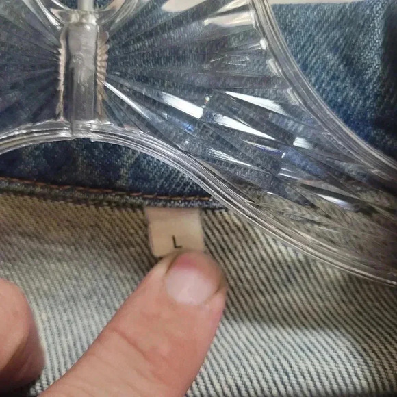 Vintage VTG Showtime Denim Jacket "Celebrating 20 Years" Has Some stains. See p - Picture 8 of 9